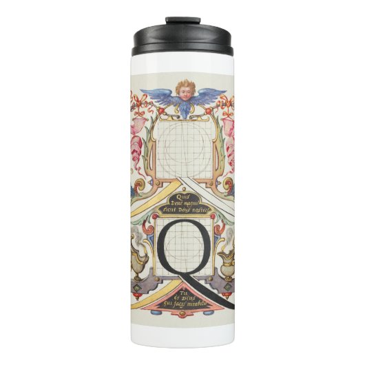 CALLIGRAFIE CALLIGRAPHY LETTER Q JORIS HOEFNAGEL B THERMOSBEKER (Voorkant)