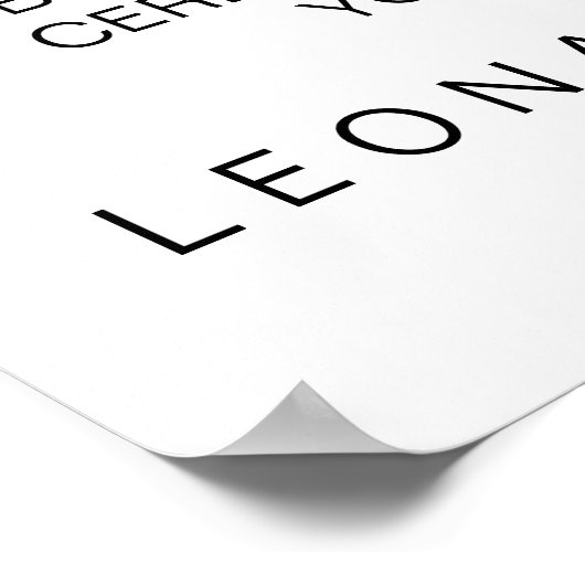 Calligrafie-ceremoniebord zonder stopcontact poster (Hoek)