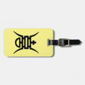 Calligrafie: Chinees Bagagelabel (Voorkant horizontaal)