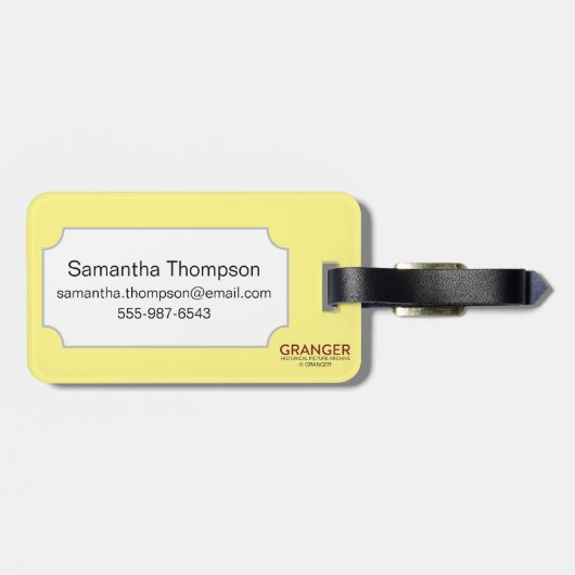 Calligrafie: Chinees Bagagelabel (Achterkant horizontaal)