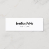 Calligrafie Classic Old American Text Professional Mini Visitekaartje (Voorkant)