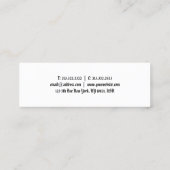 Calligrafie Classic Old American Text Professional Mini Visitekaartje (Achterkant)