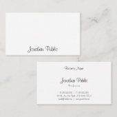 Calligrafie Cute Sjabloon Elegant Professional Visitekaartje (Voorkant / Achterkant)