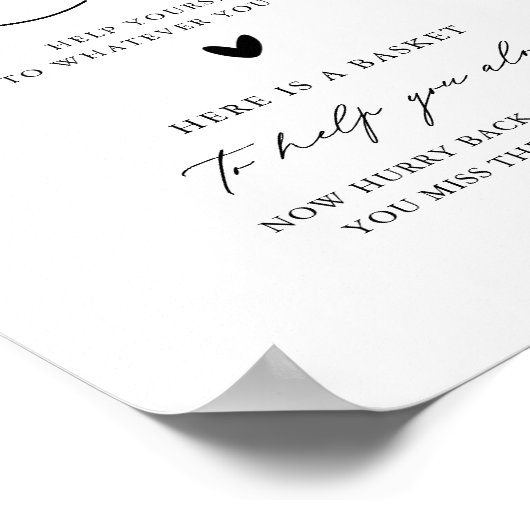 Calligrafie-dames Weddenschap Bathroom mandje Poster (Hoek)