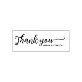 Calligrafie Dank je huwelijk Zelfinktende Stempel (Design)