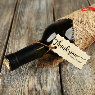 Calligrafie Dank je huwelijk Zelfinktende Stempel