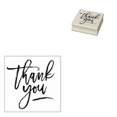 Calligrafie Dank u Rubber Stamp Rubberstempel (Gestempeld)