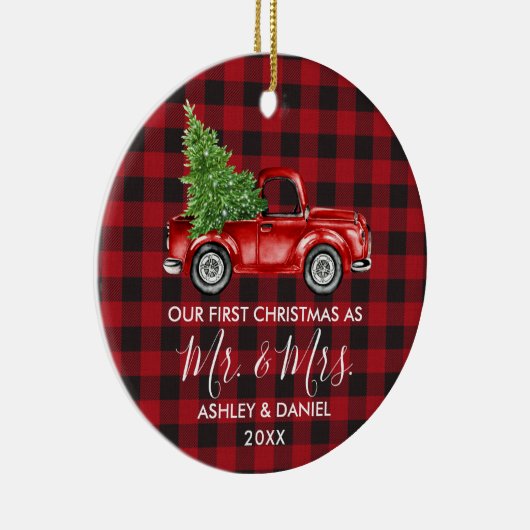 Calligrafie de heer Mrs. Keramisch Ornament (Rechts)