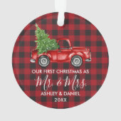 Calligrafie de heer Mrs. Ornament (achterkant)