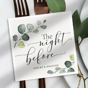 Calligrafie de nacht voor Napkins Servet