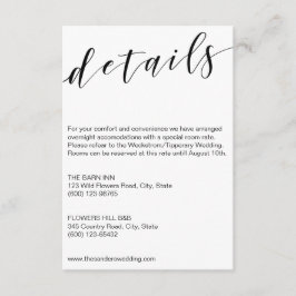 Calligrafie detailskaart sjabloon zwart-wit