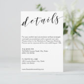 Calligrafie detailskaart sjabloon zwart-wit (Staand voorkant)