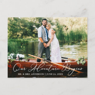 Calligrafie die ons avontuur verbindt begint briefkaart