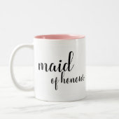 Calligrafie-dienstmeisje, brutale mok (Links)