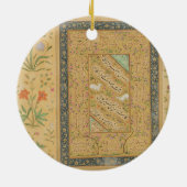 Calligrafie door de Iraanse meester Ali al-Mashhad Keramisch Ornament (Achterkant)