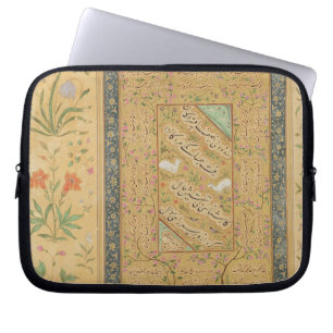 Calligrafie door de Iraanse meester Ali al-Mashhad Laptop Sleeve