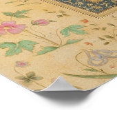 Calligrafie door de Iraanse meester Ali al-Mashhad Poster (Hoek)