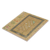 Calligrafie door de Iraanse meester Ali al-Mashhad Tegeltje (Zijkant)