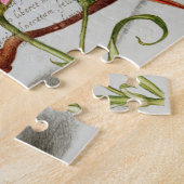 Calligrafie (Dragonfly, anjers en peren) Legpuzzel (Zijkant)