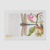 Calligrafie (Dragonfly, anjers en peren) Tissuepapier (Voorkant)