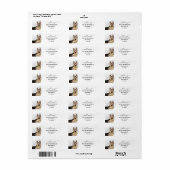 Calligrafie Duits Shepherd Dog Return Address Etiket (Full Sheet)