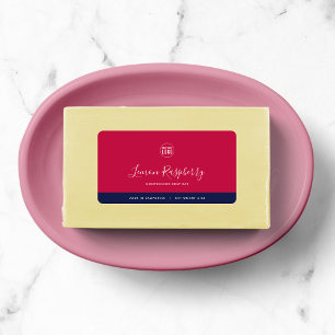 Calligrafie Editable Colors Contrast Product Etiket