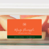 Calligrafie Editable Colors Contrast Product Labels (Aangebracht)