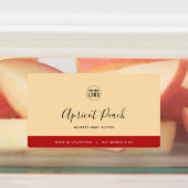 Calligrafie Editable Colors Contrast Product Labels (Aangebracht)