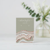 Calligrafie Een moderne verouderingskaart Visitekaartje (Staand voorkant)