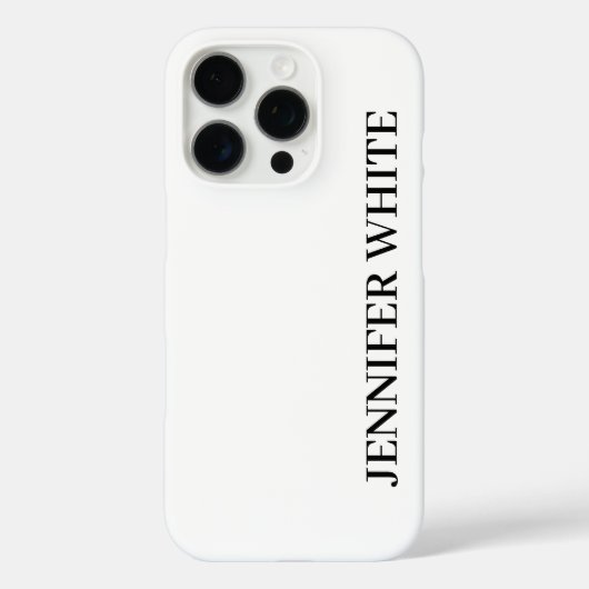 Calligrafie Elegant Black & White Bold Retro Case-Mate iPhone Case (Achterkant)