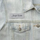 Calligrafie Elegant Black & White Bold Retro Naamplaatje (In situ)