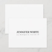 Calligrafie Elegant Black & White Bold Retro RSVP Kaartje (Voorkant / Achterkant)