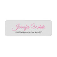 Calligrafie Elegant Bold Retro Gray Roze