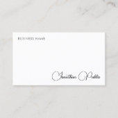 Calligrafie elegant, eenvoudig professioneel moder visitekaartje (Voorkant)