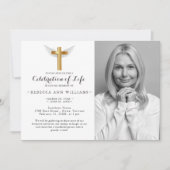 Calligrafie Elegant Fotoviering leven Kaart (Voorkant)