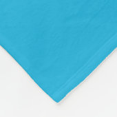 Calligrafie Elegant Plain Simple Name Blue Fleece Deken (Hoek)