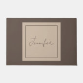 Calligrafie Elegant Plain Simple Name Deurmat (Voorkant)