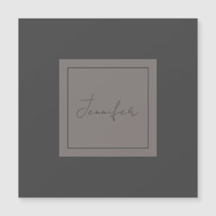 Calligrafie Elegant Plain Simple Name Gray