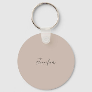 Calligrafie Elegant Plain Simple Name Sleutelhanger