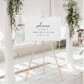 Calligrafie Elegant Script Weduwen Welkomstteken Poster