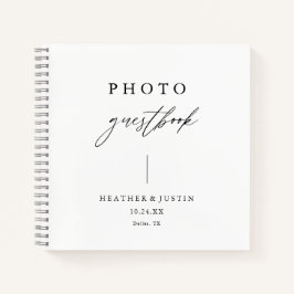 Calligrafie Elegant Wedding Photo Guestbook Notitieboek