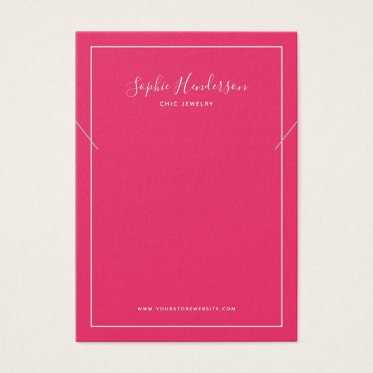 Calligrafie en aangepaste kleurenkaart voor Kettin Visitekaartje (Voorkant)