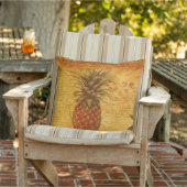 Calligrafie en ananas buitenkussen (Stoel)