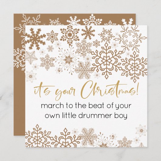 Calligrafie en SVG Snowflakes Het is jouw Kerstmis (Voorkant / Achterkant)