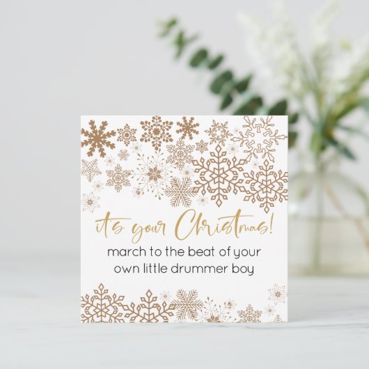 Calligrafie en SVG Snowflakes Het is jouw Kerstmis (Staand voorkant)