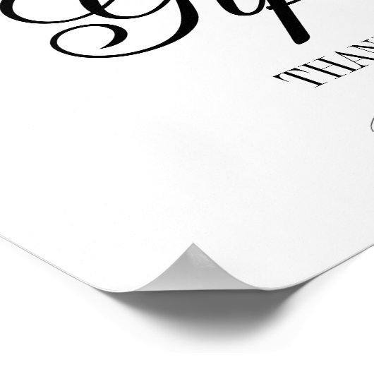 Calligrafie- en weddenschapskaarten en cadeautjes poster (Hoek)