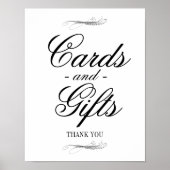 Calligrafie- en weddenschapskaarten en cadeautjes poster (Voorkant)