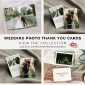 Calligrafie Enige Foto Weddenschap Bedankt