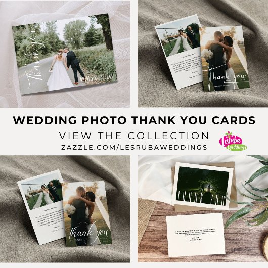 Calligrafie Enige Foto Weddenschap Bedankt