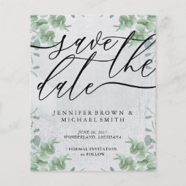 Calligrafie Eucalyptus budget speciale dag Flyer